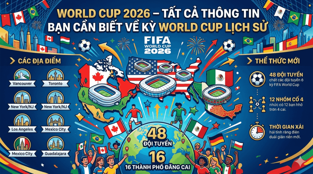 Thể Thức Thi Đấu World Cup 2026 – Hoàn Toàn Mới